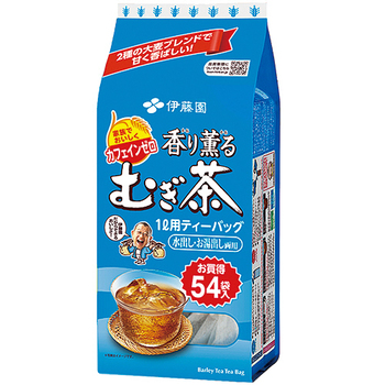 伊藤園 香り薫るむぎ茶 ティーバッグ 8g 1ケース(540バッグ:54バッグ×10袋)
