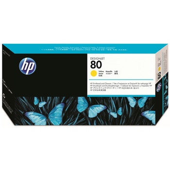 HP HP80 プリントヘッド/クリーナー イエロー C4823A 1個