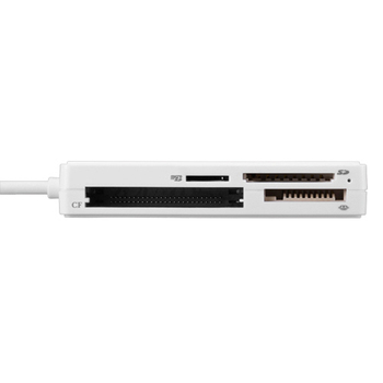 バッファロー USB2.0 マルチカードリーダー/ライター ケーブル収納モデル ホワイト BSCR300U2WH 1台