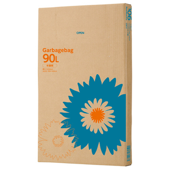 TANOSEE ゴミ袋 半透明 90L BOXタイプ 1箱(110枚)