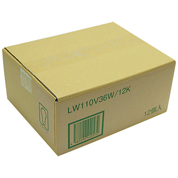 白熱電球 LW110V36W 1パック(12個)