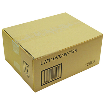 白熱電球 LW110V54W 1パック(12個)