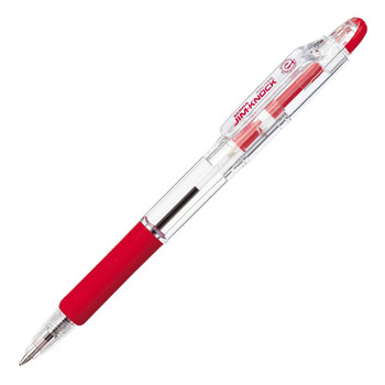 ゼブラ 油性ボールペン ジムノック 0.7mm 赤 KRB-100-R 1セット(100本)