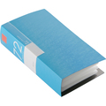 バッファロー CD&DVDファイルケース ブックタイプ 72枚収納 ブルー BSCD01F72BL 1個