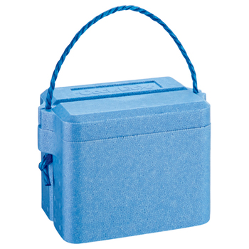 石山 発泡クールボックス 3.9L ブルー TI-35 1個