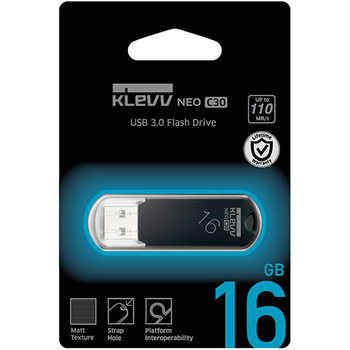 エッセンコア クレブ USB3.0フラッシュメモリ NEO C30 16GB キャップ式 ブラック U016GUR3-NC 1個