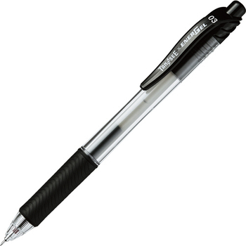TANOSEE ノック式ゲルインクボールペン ニードルタイプ 0.3mm 黒 1本