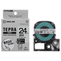 キングジム テプラ PRO テープカートリッジ マットラベル 24mm 透明/黒文字 SB24T 1個