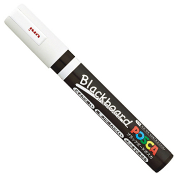 三菱鉛筆 ブラックボードポスカ 中字丸芯 白 PCE2005M1P.1 1本