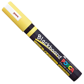 三菱鉛筆 ブラックボードポスカ 中字丸芯 黄 PCE2005M1P.2 1本