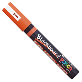 三菱鉛筆 ブラックボードポスカ 中字丸芯 橙 PCE2005M1P.4 1本