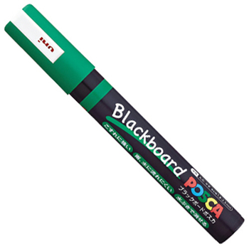 三菱鉛筆 ブラックボードポスカ 中字丸芯 緑 PCE2005M1P.6 1本