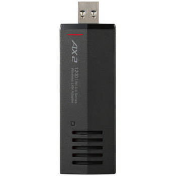 バッファロー AirStation USB3.2(Gen1)/USB2.0用 無線LAN子機 11ax/ac/n/a/g/b対応 WI-U3-1200AX2 1