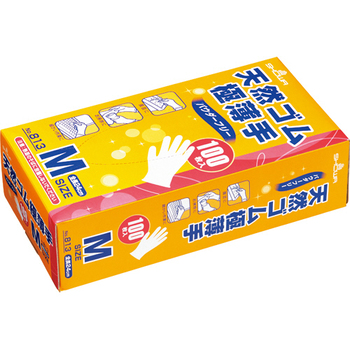 ショーワグローブ No.813 天然ゴム極薄手 粉なし M #813-M 1箱(100枚)
