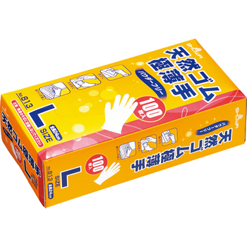 ショーワグローブ No.813 天然ゴム極薄手 粉なし L #813-L 1箱(100枚)