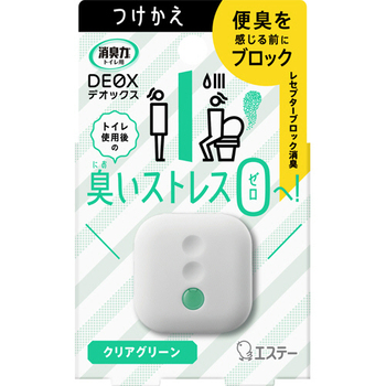 エステー 消臭力 DEOX トイレ用 クリアグリーン 付替 6ml 1個