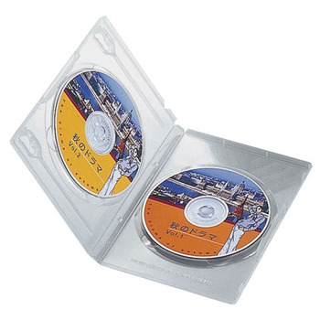 エレコム DVDトールケース 2枚収納 クリア CCD-DVD06CR 1パック(10枚)
