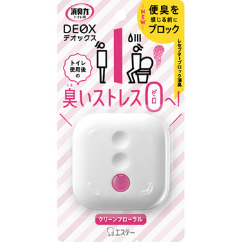 エステー 消臭力 DEOX トイレ用 クリーンフローラル 本体 6ml 1個