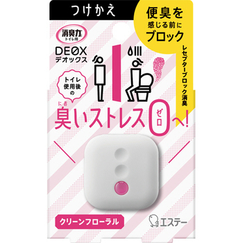 エステー 消臭力 DEOX トイレ用 クリーンフローラル 付替 6ml 1個