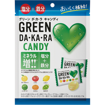 ロッテ GREEN DA・KA・RAキャンディ 79g 1セット(5袋)