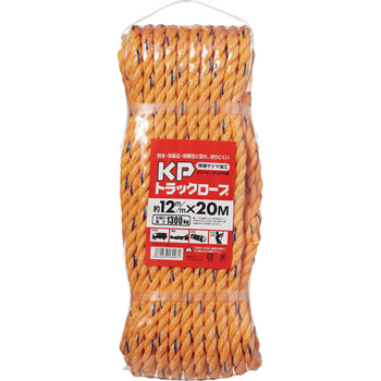 アイネット KPトラックロープ 12mm×20m MN1220 1本