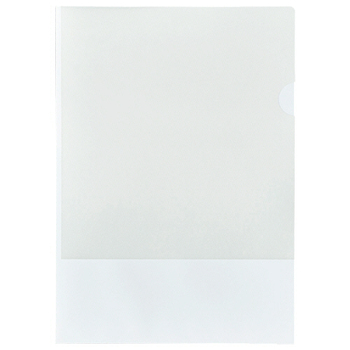 ハート 紙製クリアファイル 名刺差込付 A4 ホワイト(3/4透かし) XW1500 1箱(100枚)