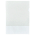 ハート 紙製クリアファイル 名刺差込付 A4 ホワイト(3/4透かし) XW1500 1箱(100枚)