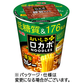 明星食品 ロカボNOODLES おいしさプラス 豚旨カレー 56g 1ケース(12食)