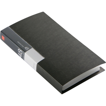 バッファロー CD/DVDファイルケース ブックタイプ 48枚収納 ブラック BSCD01F48BK 1個