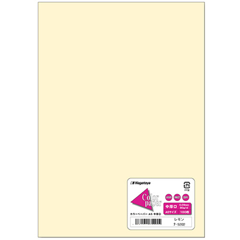 長門屋商店 Color Paper A5 中厚口 レモン ナ-5202 1冊(100枚)