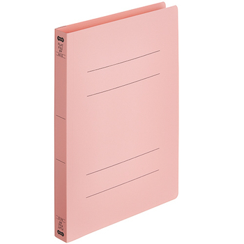 TANOSEE フラットファイル厚とじ(PP) A4タテ 250枚収容 背幅28mm ピンク 1パック(5冊)
