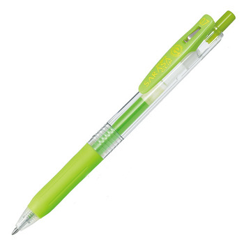ゼブラ ジェルボールペン サラサクリップ 0.7mm ライトグリーン JJB15-LG 1セット(10本)