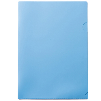 TANOSEE 中身が透けない不透明カラークリアホルダー A4 ブルー 1パック(10枚)