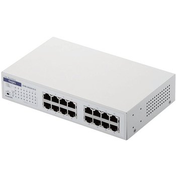 エレコム 1000BASE-T対応 スイッチングハブ 16ポート メタル筐体 ホワイト RoHS指令準拠(10物質) EHB-UG2A16-S 1台