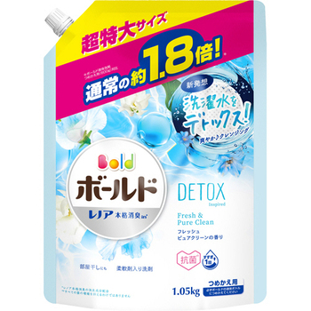 P&G ボールドジェル フレッシュピュアクリーンの香り 詰替用 超特大サイズ 1.05kg 1パック