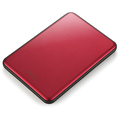 バッファロー アルミ素材&スリム ポータブルHDD 1TB レッド HD-PUS1.0U3-RC 1台