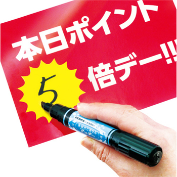 ゼブラ 水拭きで消せるマッキー 極細(細字+極細) 赤 P-WYTS17-R 1本