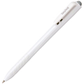 TANOSEE ノック式油性ボールペン 0.7mm 黒 (軸色:白) 1セット(100本:10本×10パック)