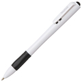 TANOSEE ノック式油性ボールペン グリップ付 0.7mm 黒 (軸色:白) 1セット(100本:10本×10パック)