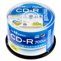 マクセル データ用CD-R 700MB 2-48倍速 ホワイトワイドプリンタブル スピンドルケース CDR700S.WP.50SP 1パック(50枚)