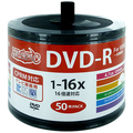ハイディスク 録画用DVD-R 120分 1-16倍速 ホワイトワイドプリンタブル 詰替え用 HDDR12JCP50SB2 1パック(50枚)
