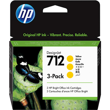 HP HP712 インクカートリッジ イエロー 29ml/個 3ED79A 1箱(3個)