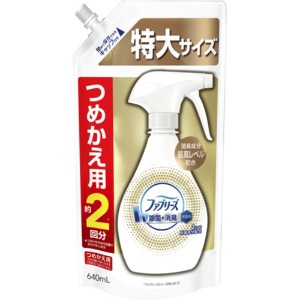 P&G ファブリーズ ダブル除菌 消臭成分プラス 無香料 つめかえ用 特大 640ml 1個