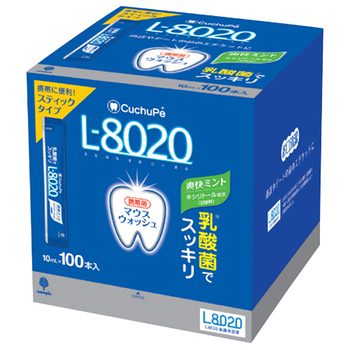 紀陽除虫菊 クチュッペ L-8020 マウスウォッシュ 爽快ミント(アルコール)スティックタイプ 10mL K-7091 1箱(100本)