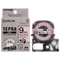 キングジム テプラ PRO テープカートリッジ アイロンラベル 9mm ピンク/黒文字 SFS9P 1個