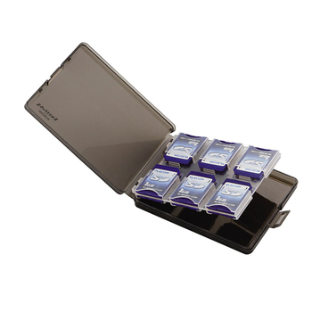 エレコム SD メモリカードケース 大容量タイプ クリアブラック CMC-06SD 1個