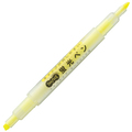 TANOSEE キャップが外しやすい蛍光ペン ツイン 黄 1本