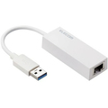 エレコム 有線LANアダプター Giga対応 USB 5Gbps Type-A プラスチック(ホワイト) RoHS指令準拠(10物質) EDC-GUA3V2-W