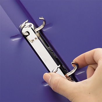 リヒトラブ リングファイル(カドロック&ツイストリング) A4タテ 2穴 150枚収容 リング内径22mm 背幅27mm ブルー F-867U-20 1セット