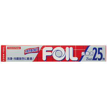エムエーパッケージング クックホイル長巻 25cm×25m 1本